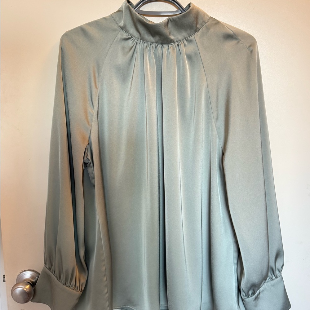 H&M Soft Green Blouse